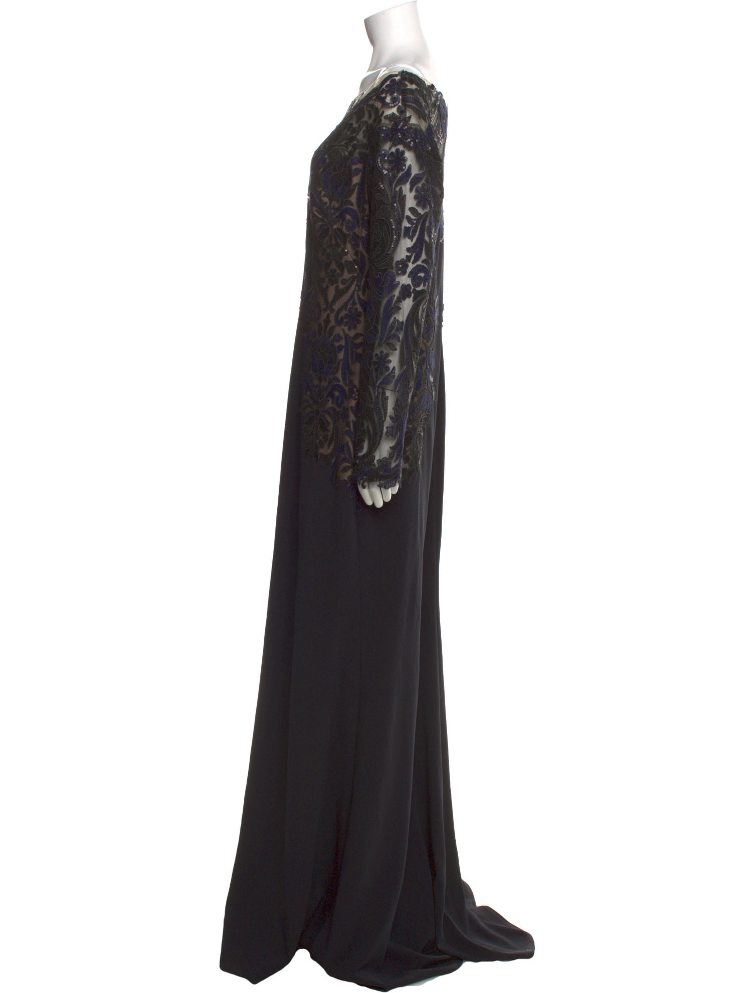 Tadashi Shoji Lace Pattern Long Dress